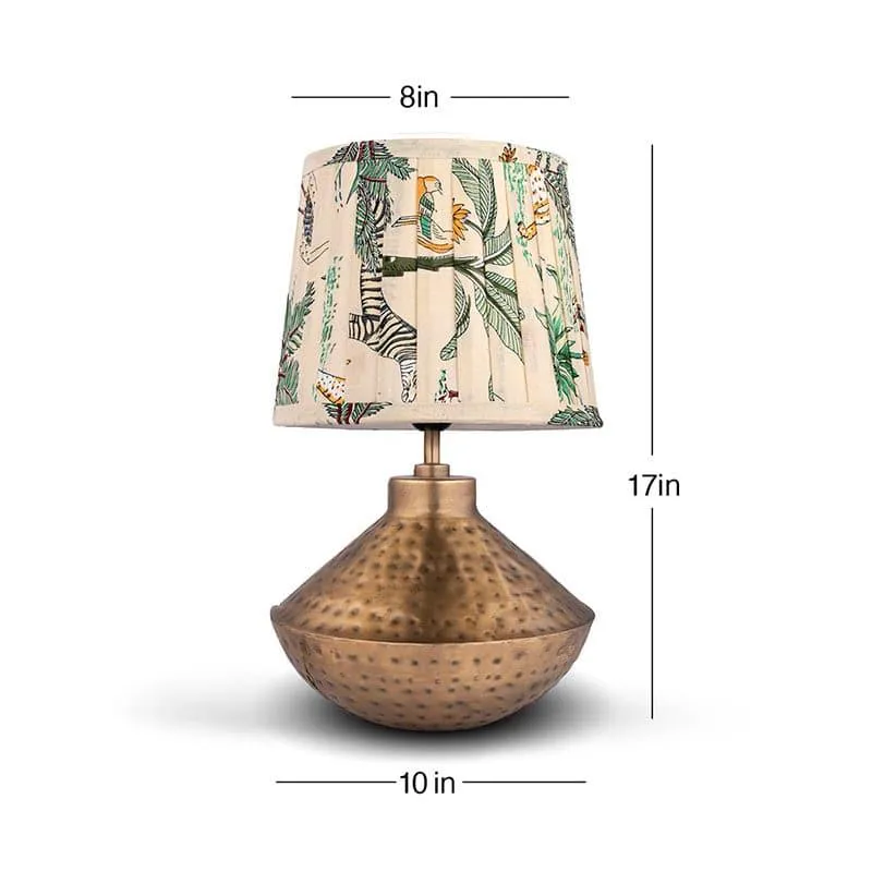 Silas Hammered Fabric Table Lamp - Multicolor media 4