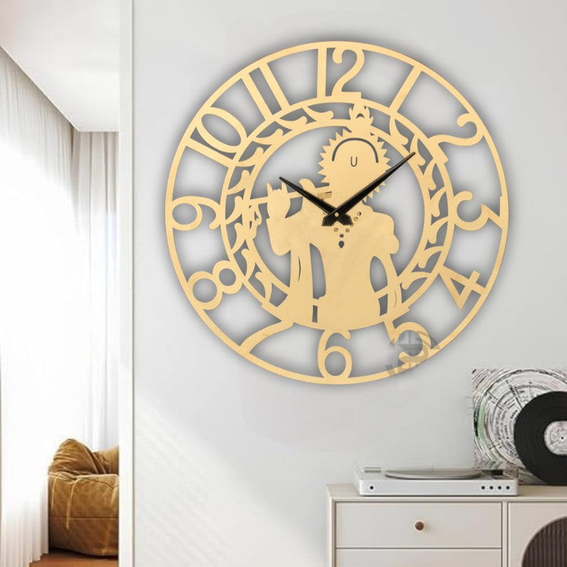Signal Silent Wall Clock - Gold