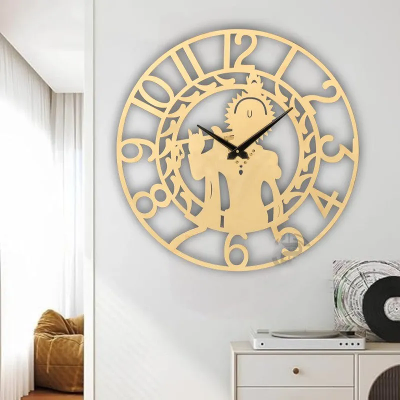 Signal Silent Wall Clock - Gold media 1