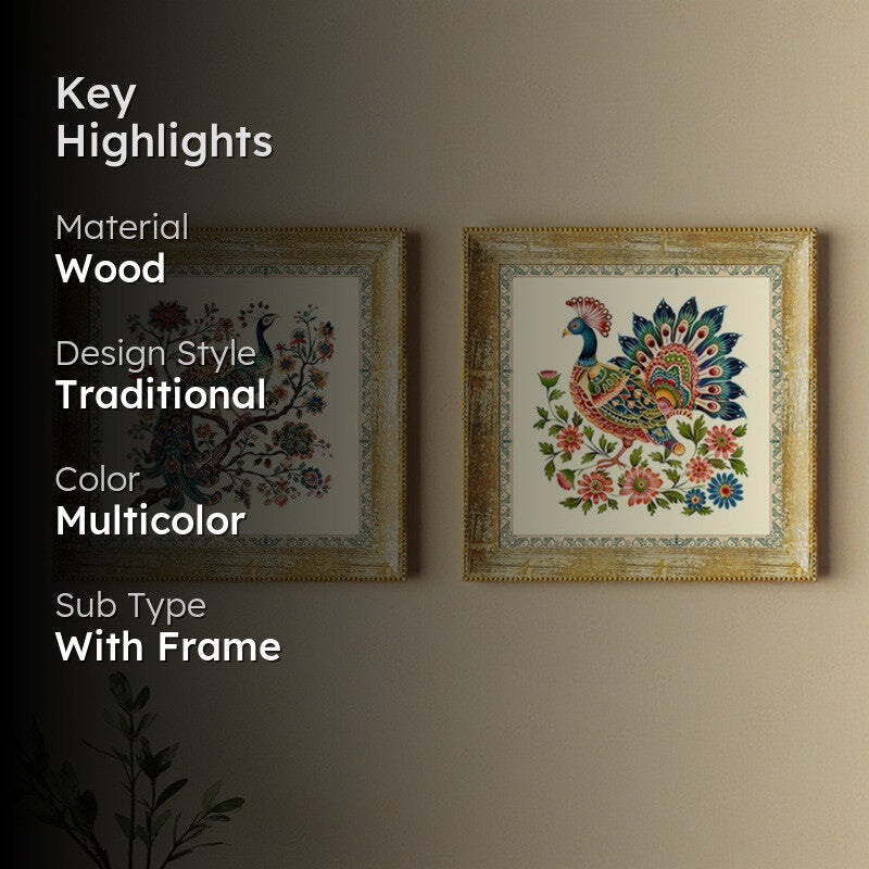 Mayura Ethnika Wall Art - Set Of Two media 2