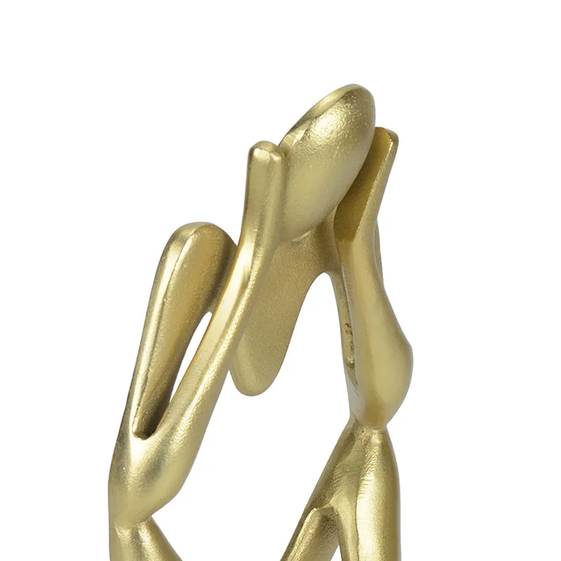 Echo Of Silence Aluminium Showpiece - Gold media 4