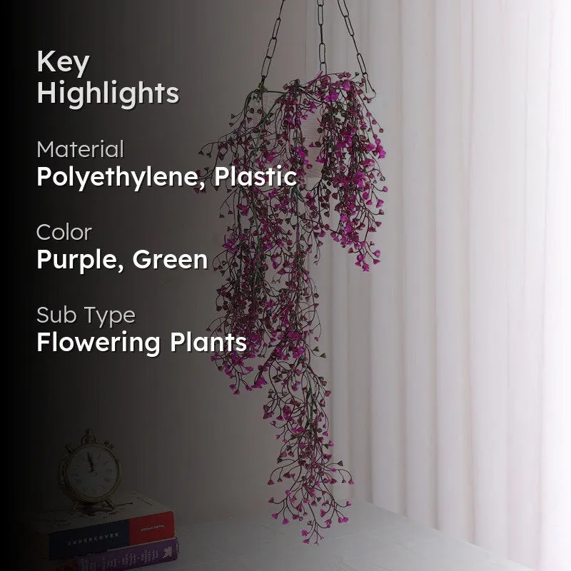 Verdhang VII Artificial Hanging Vine (Purple) - 2.7 Feet media 2