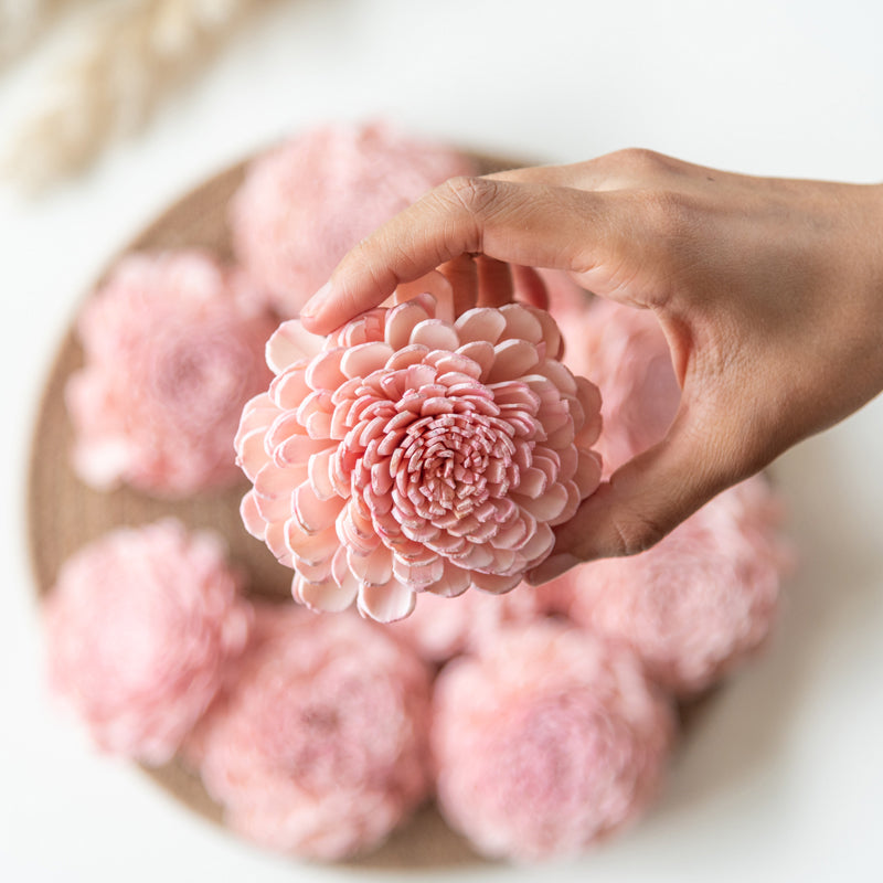 Estar Solawood Rose Flower (Pink) - Set Of Ten media 3