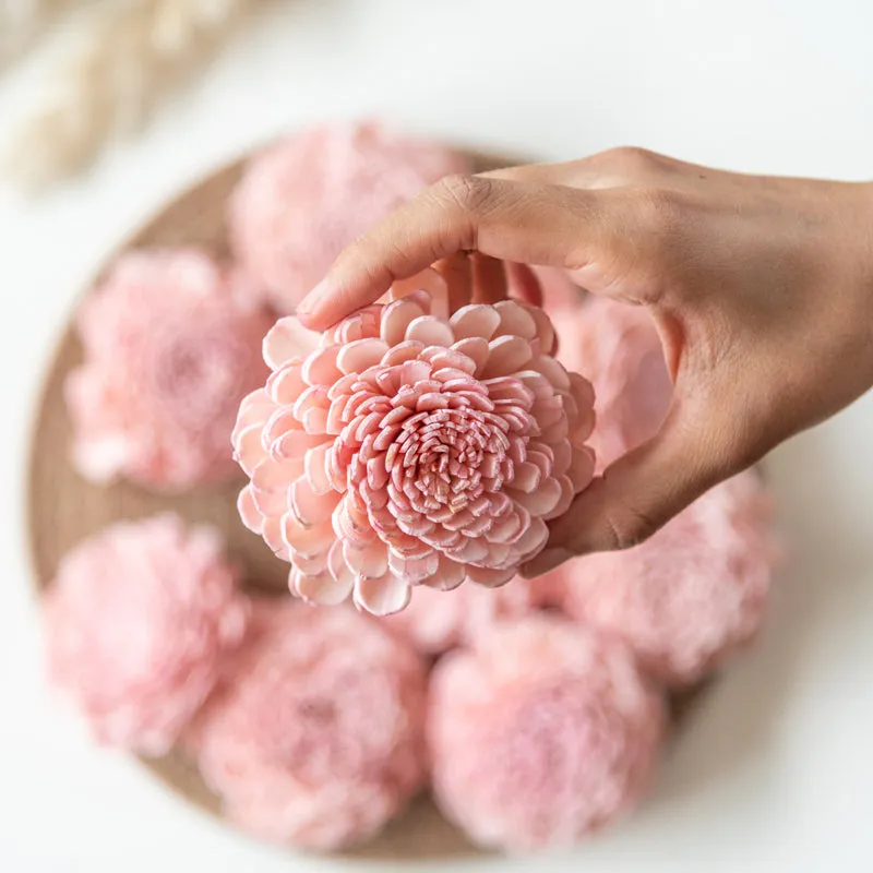 Estar Solawood Rose Flower (Pink) - Set Of Ten media 3