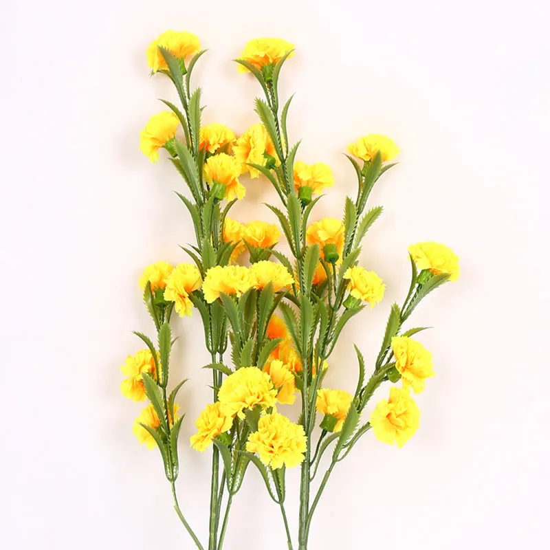 Everlin Artificial Chrysanthemum (Yellow) - Set Of Two media 4