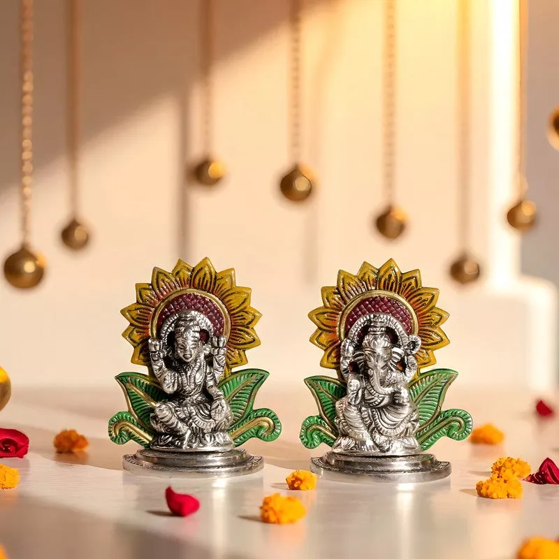 Sylvara Lakshmi Ganesh Idols & Sets - Set Of Two media 4