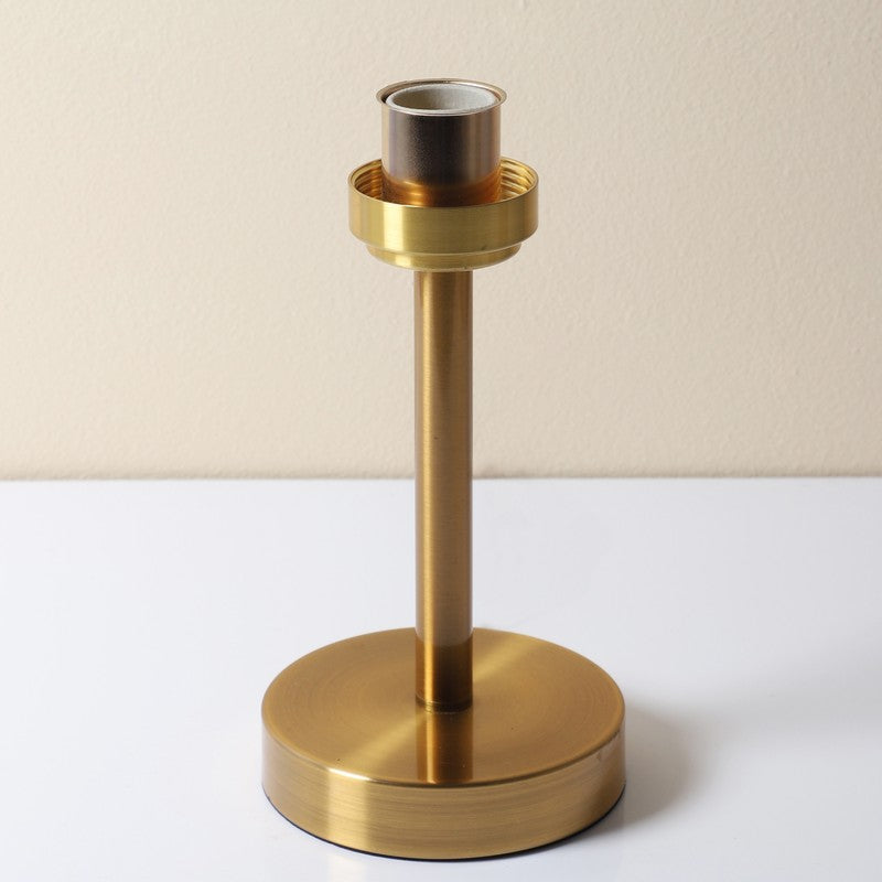 Loriella Elegant Mild Steel Table Lamp - Gold,Transparent media 7