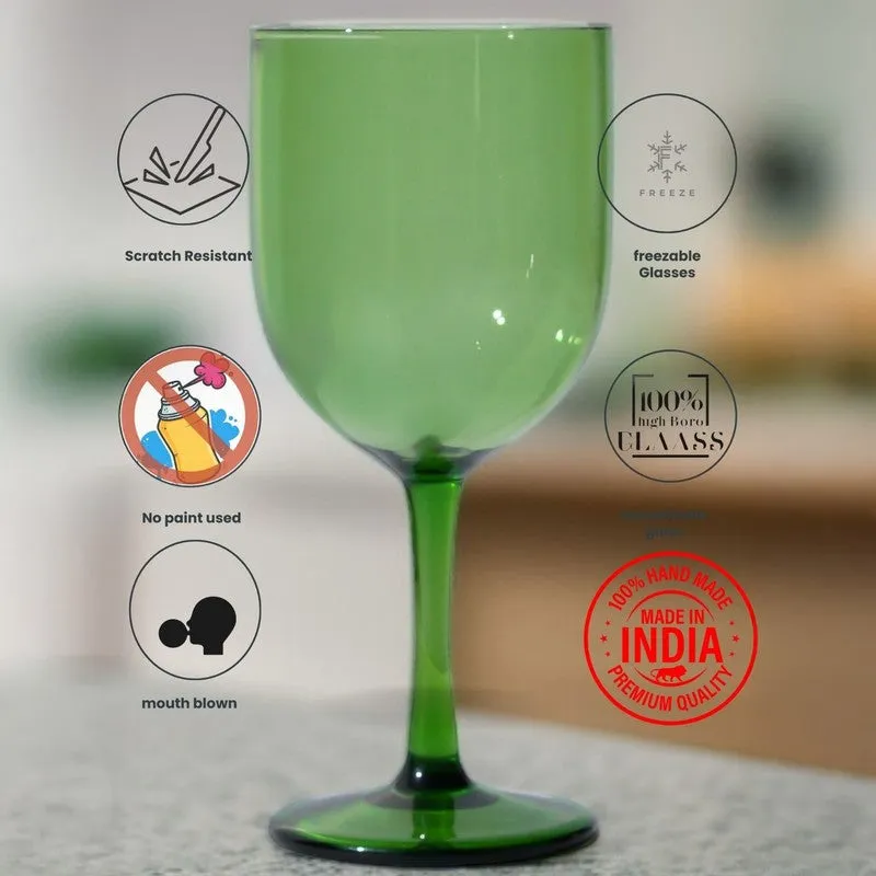 Sunset Amber Goblet Glasses(280 mL) - Set Of Two media 6