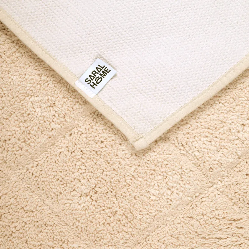 Saral Home Affaire Anti-Skid Bathmat (Beige) - Set Of Three media 3
