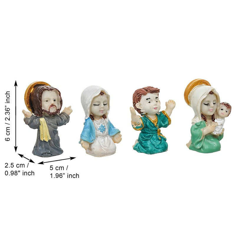Silent Night Nativity Resin Figurine - Set Of Four media 9