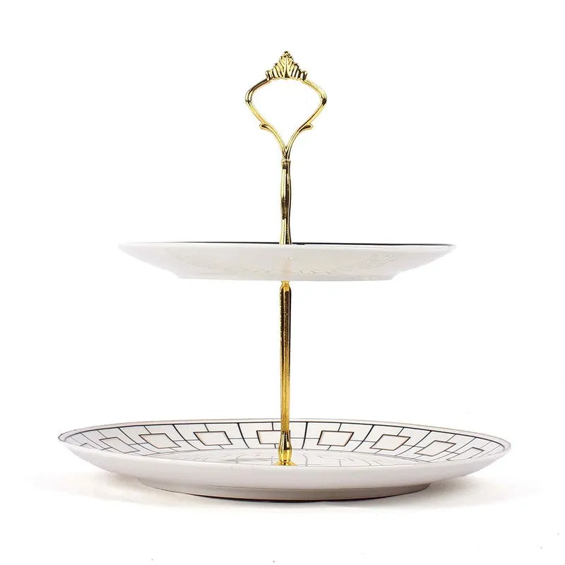 Eleganza Cake Stand - White,Blue media 4