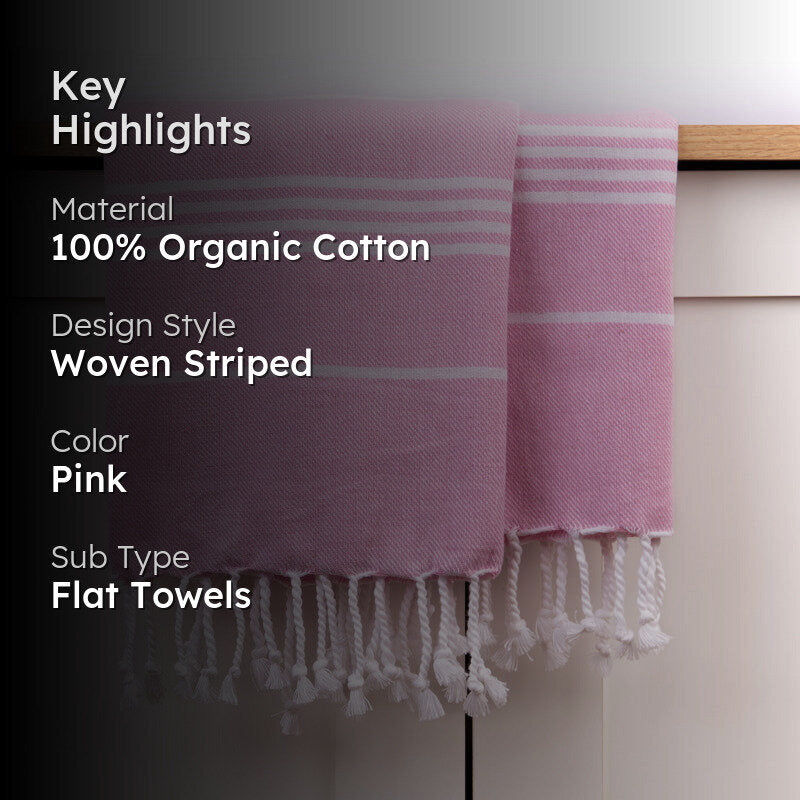 Luxe Linen Bath Towel - Pink media 2