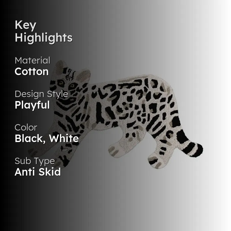 Mini Leopard Cotton Carpet media 2