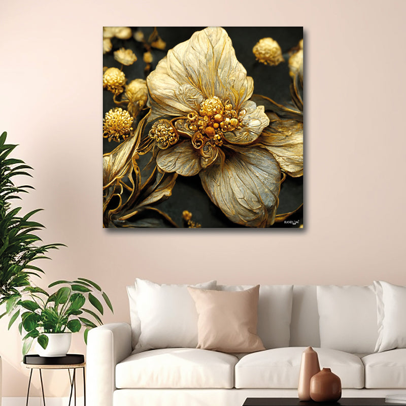 Auric Botanic II Wall Painting