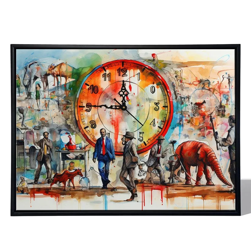 Form & Flow Wall Art With Clock media 5