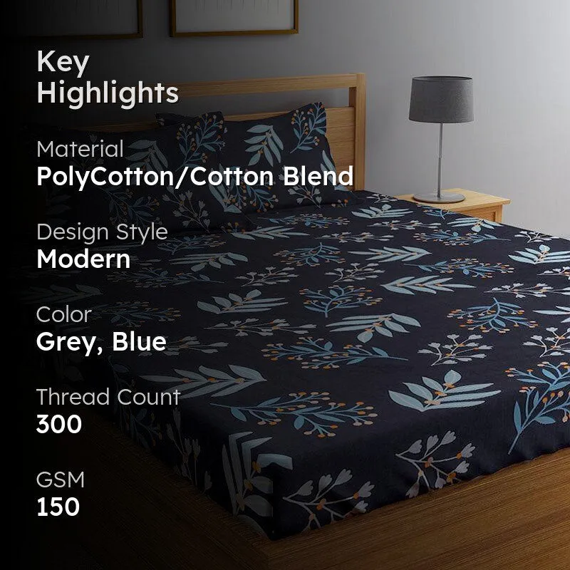Flowery Abbot Bedsheet - 150 GSM media 2