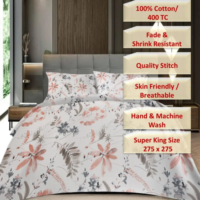 Petal Whisper Cotton Bedsheet - 400 TC media 8