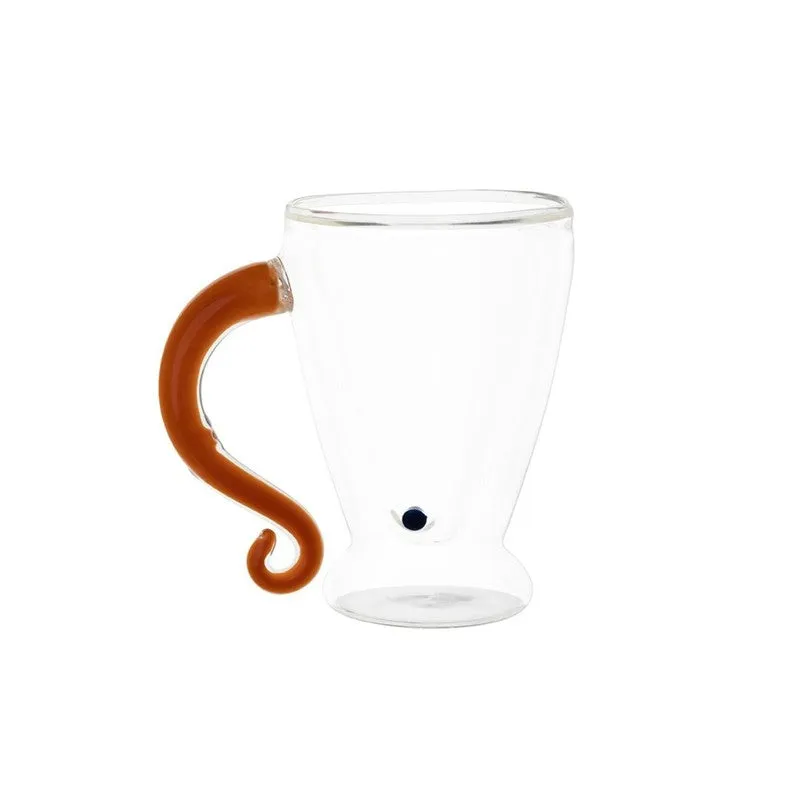 Aluna Borosilicate Glass Tea Cup (180 mL Each) - Set Of Two media 4