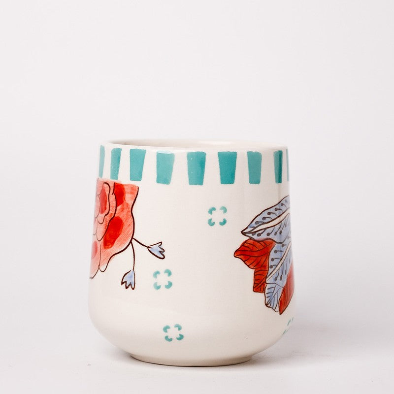 Stripe & Stem Ceramic Coffee Mug (385 mL) media 4