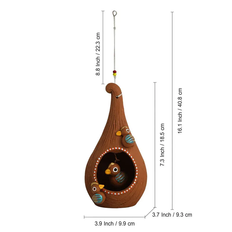 Vanapriya Terracotta Bird Feeder media 6