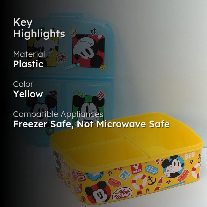 Mickey Clubhouse Lunch Box With Compartments - 390 ML media 2