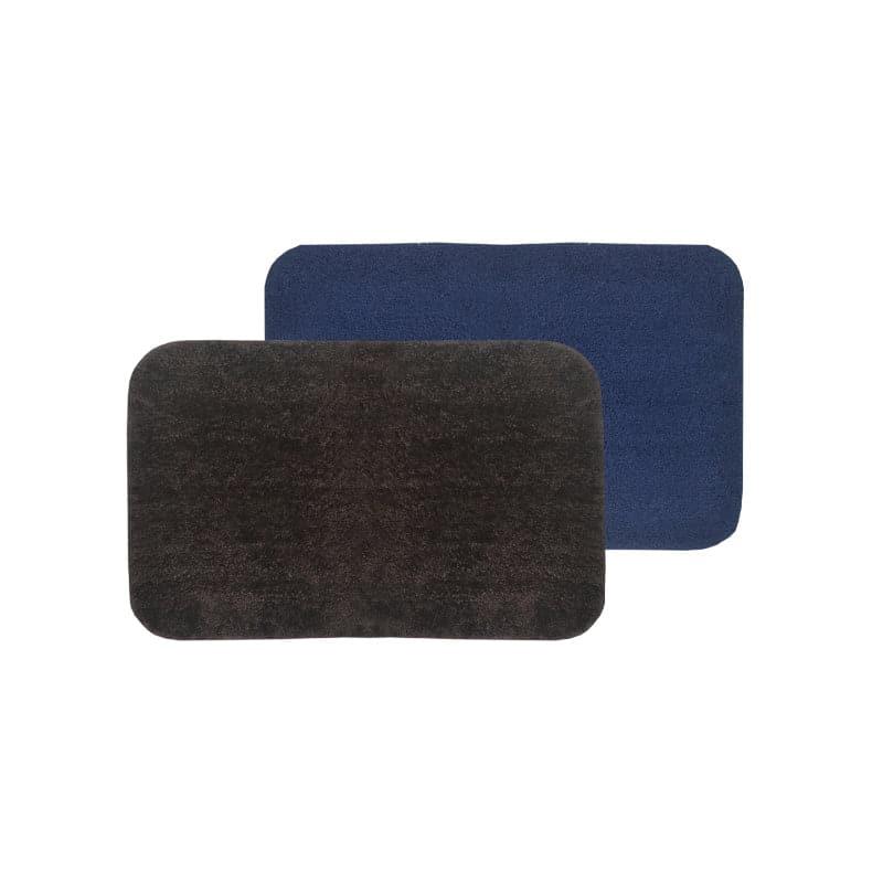 Rista Anti Slip Bathmat (Blue & Brown) - Set Of Two media 3