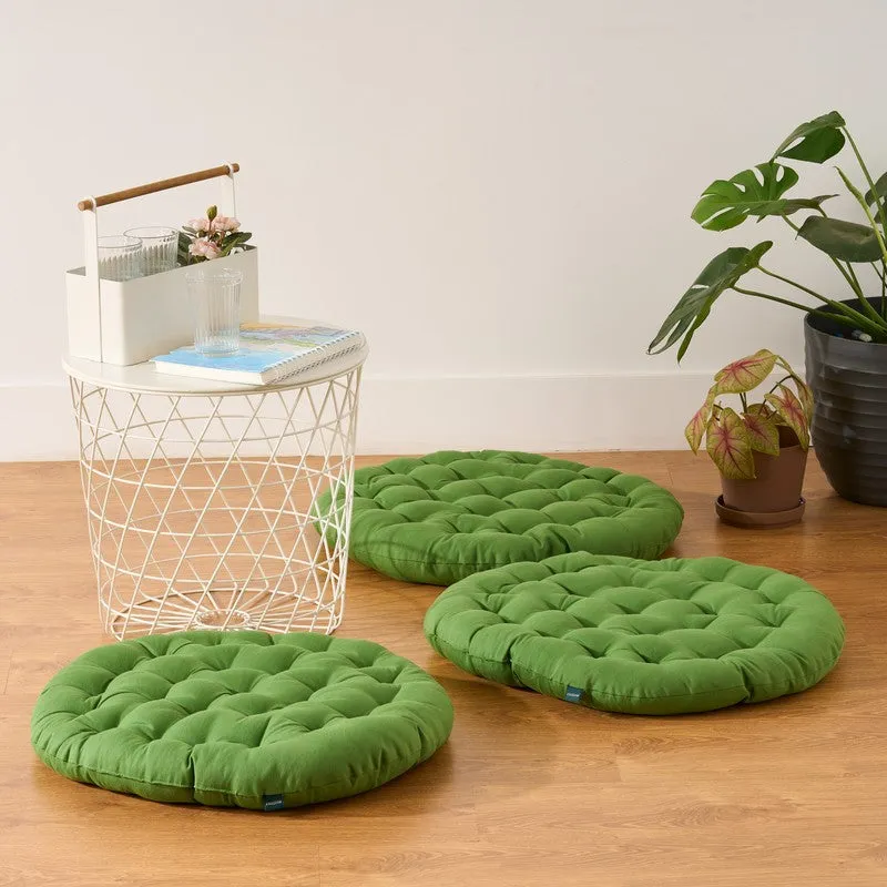 Gloria Floor Cushion (Light Green) - Set Of Three media 1