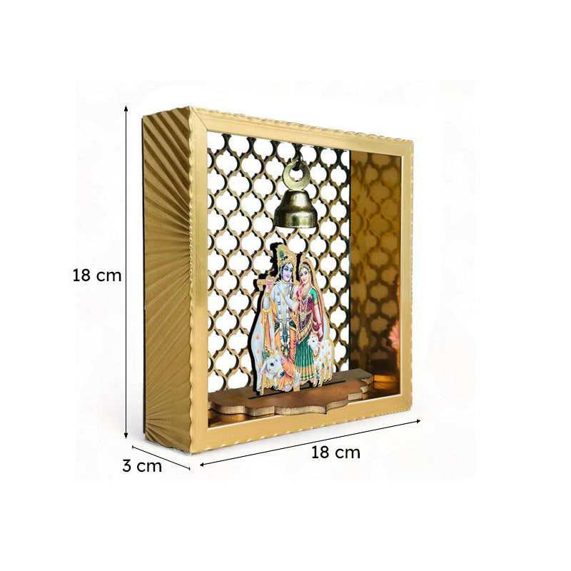 Radha Krishna Wall Mounted Mandir media 6