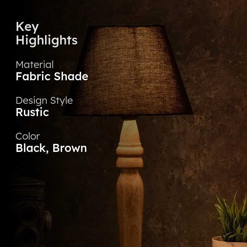 Royal Fabric Table Lamp - Black media 2