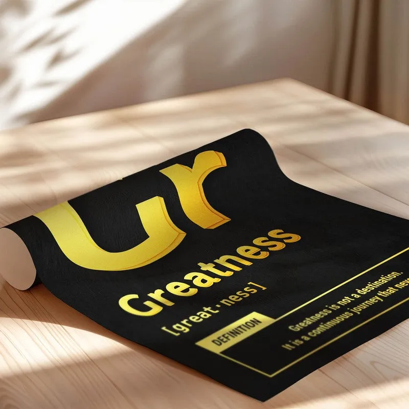 Golden Greatness Wall Poster media 7