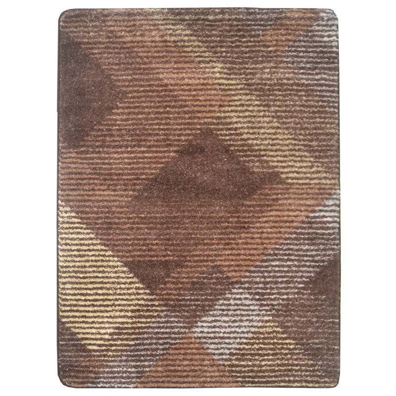 Tivrel Abstract Micro Fiber Area Rug - Brown