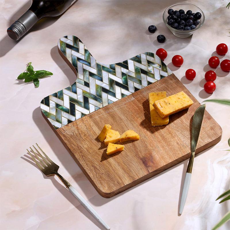 Bousquet Zig Zag Mango Wood Platter