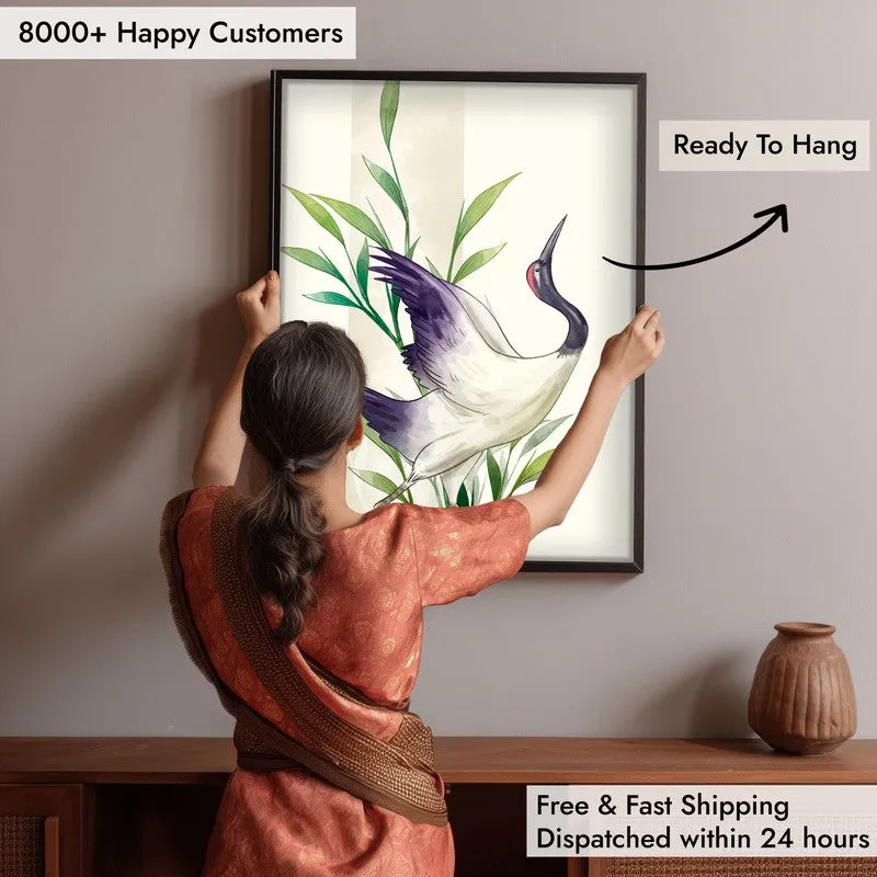 Feather & Foliage Botanical Archival Paper Wall Art With Frame media 6