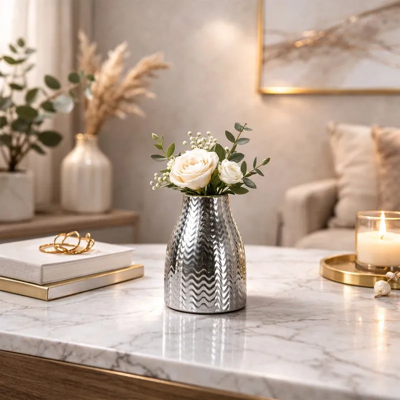 Sculptora Ceramic Vase - Silver media 4