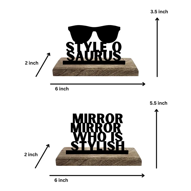 Mirror Mirro Stylish Showpiece - Set Of Two media 5