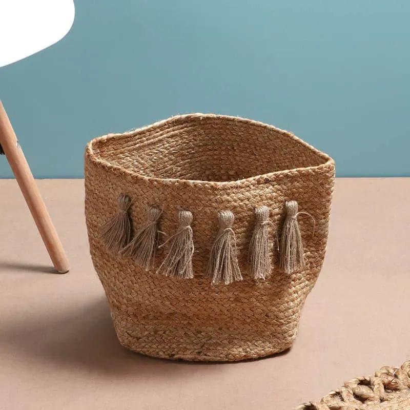 Mistrala Jute Laundry Basket media 5
