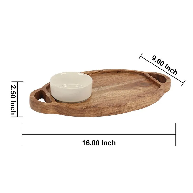 Nature Nest Sharing (Wood,Ceramic) Platter - Two Piece Set media 9