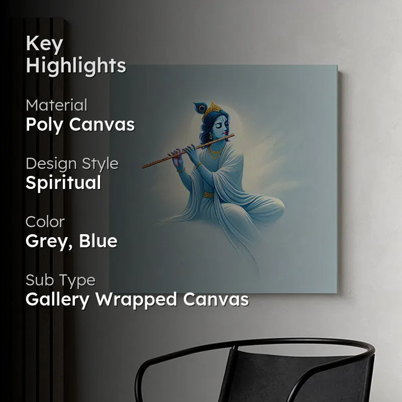 Shyamala Krishna Wall Painting media 2