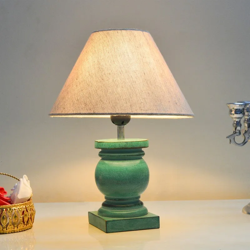 CleanFlare Wooden Table Lamp - Beige media 4