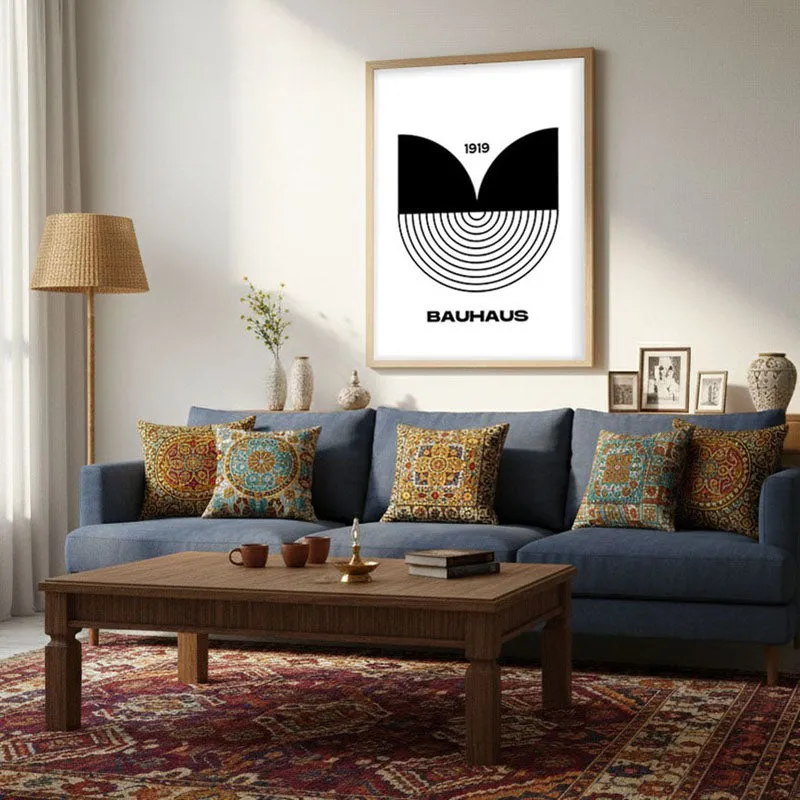 Illusion Chroma Archival Canvas Wall Art - Natural Brown Frame media 3