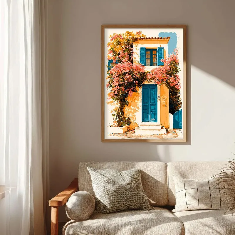 Island Vibes Canvas Wall Painting - Brown Frame media 6