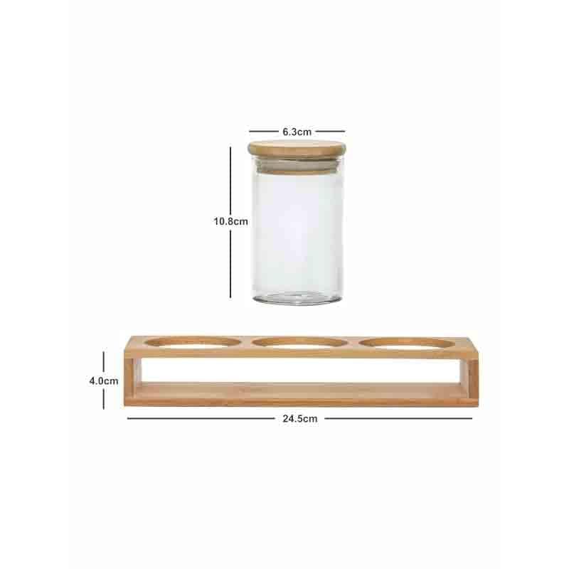 Pandy Storage Jar With Jar Holder (270 mL Each) - Four Piece Set media 5