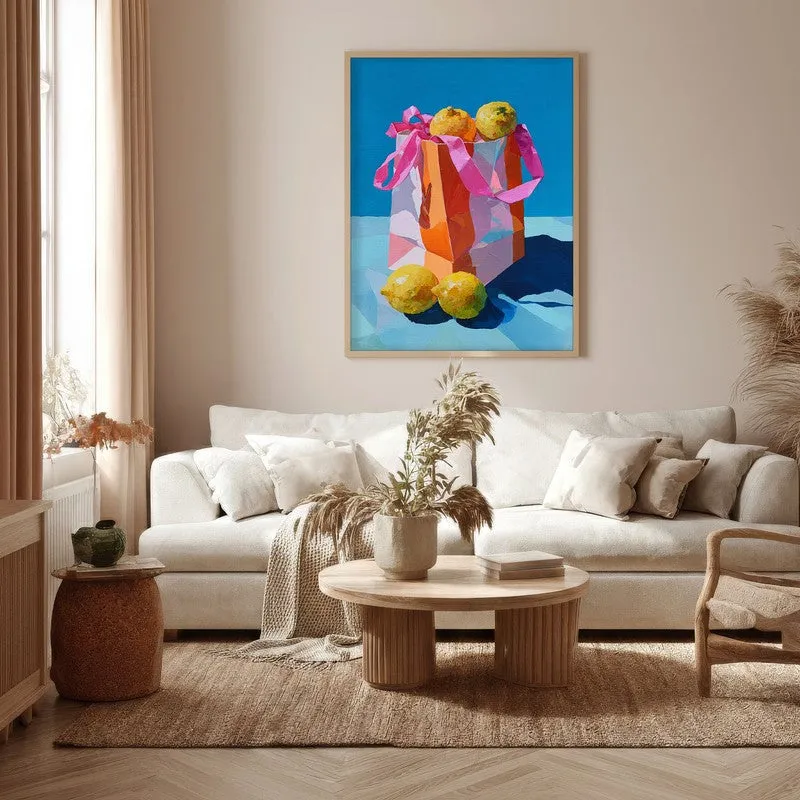 Citrus Canvas Canvas Wall Painting - Brown Frame media 5