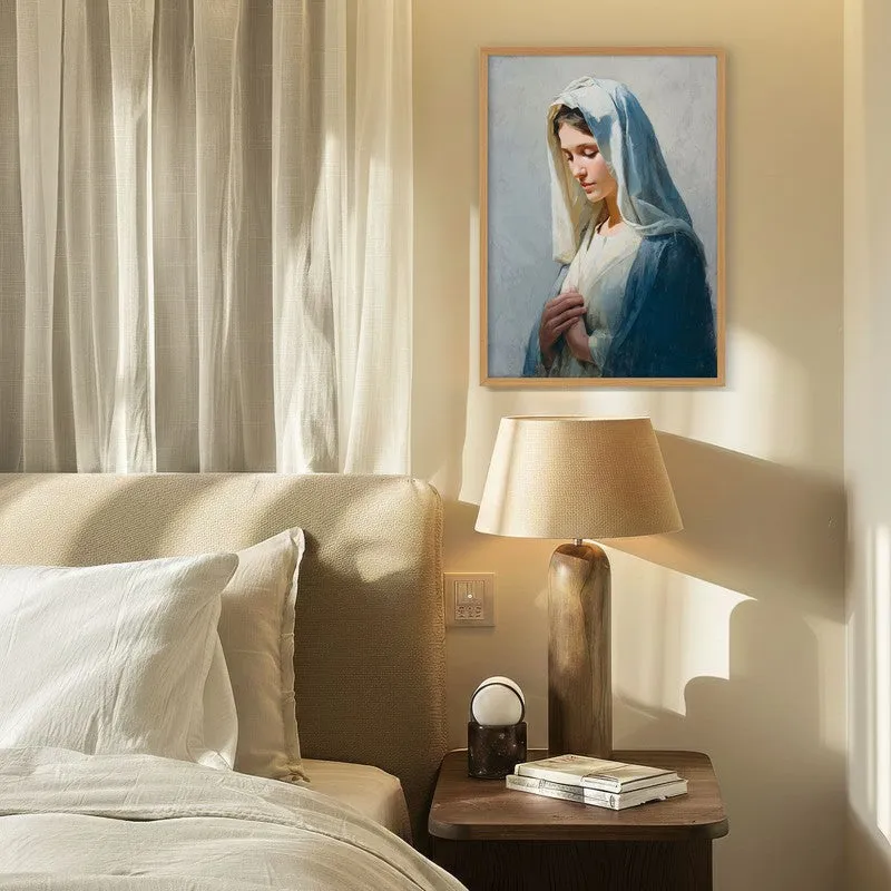 Grace in Devotion II Archival Paper Wall Painting With Brown Frame media 4