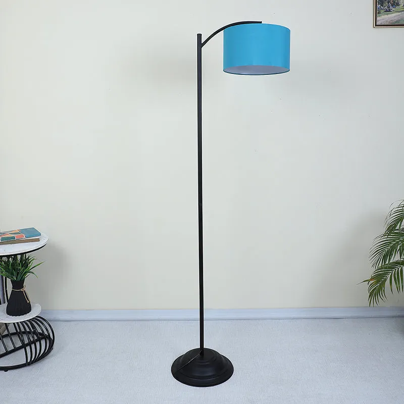 Lucciola Solid Arched Iron Floor Lamp - Blue media 3