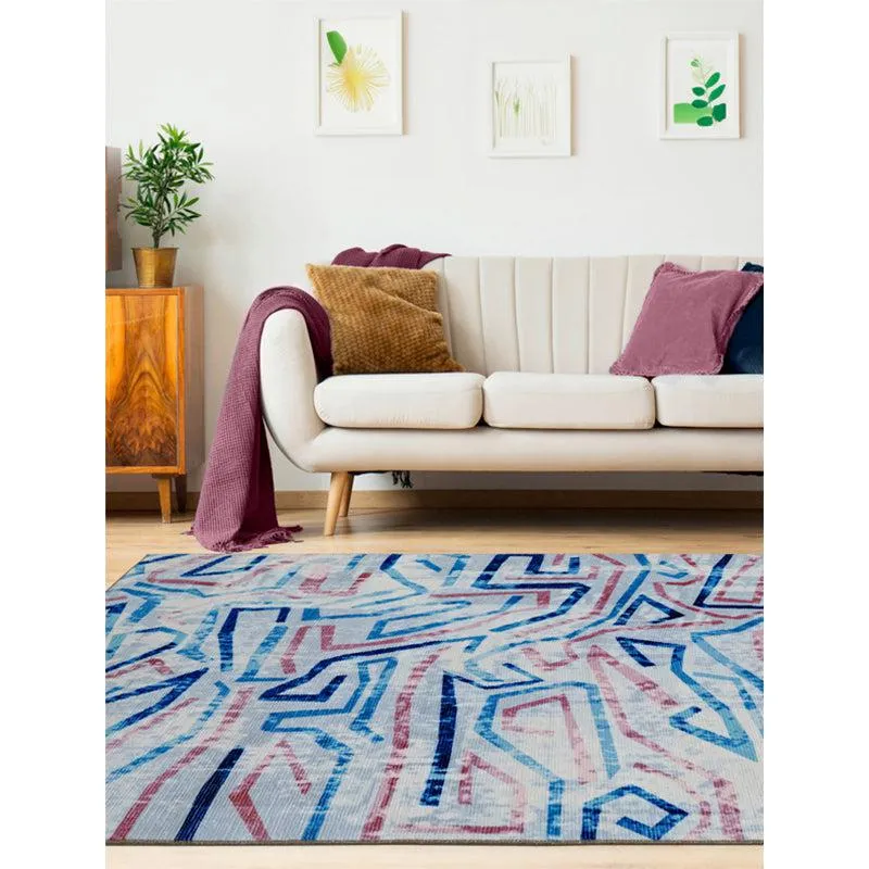 Zubid Abstract Carpet - Blue media 3