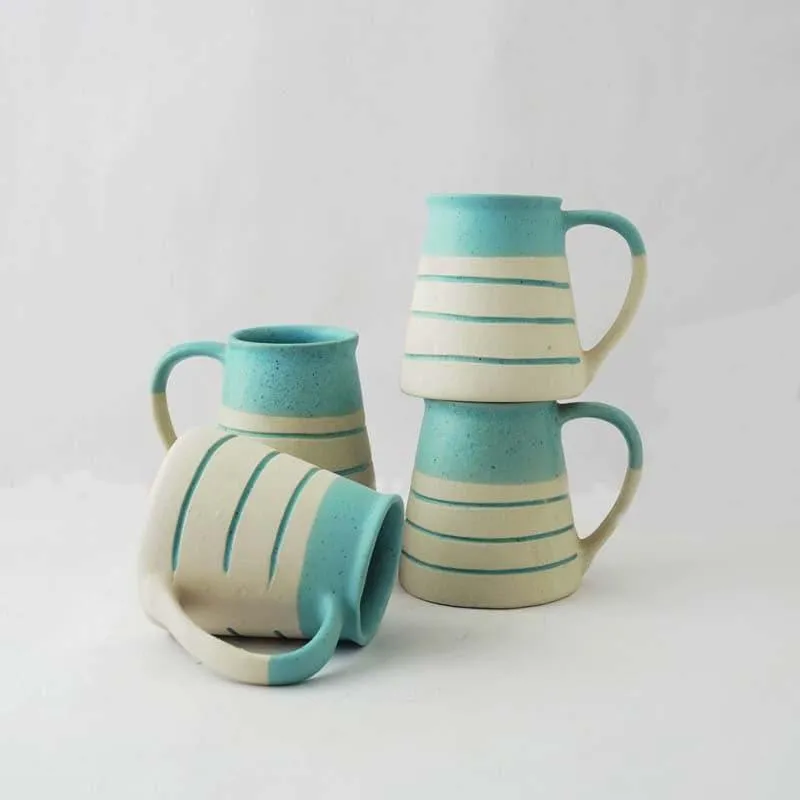 Solway Ceramic Coffee Mug (300 mL Each) - Set of Four media 4