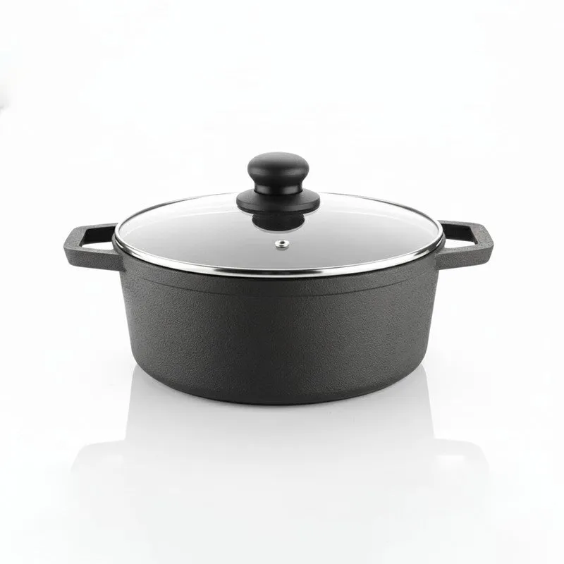 Durapot Cast Iron Cooking Pot With Glass Lid - 4700 ML media 3