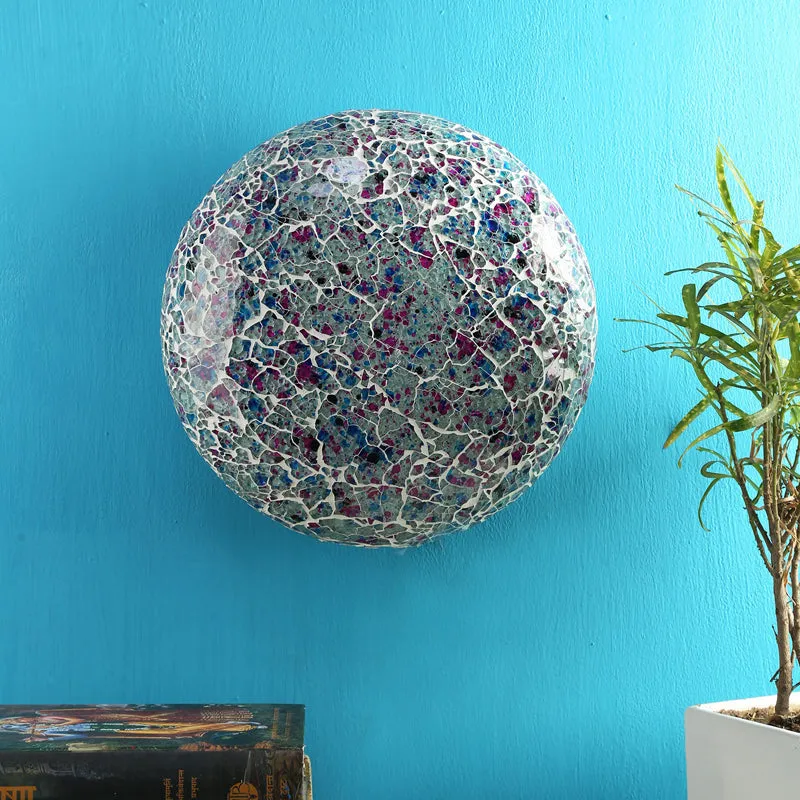 Mosaic Flush Mount Glass Ceiling Lamp media 4