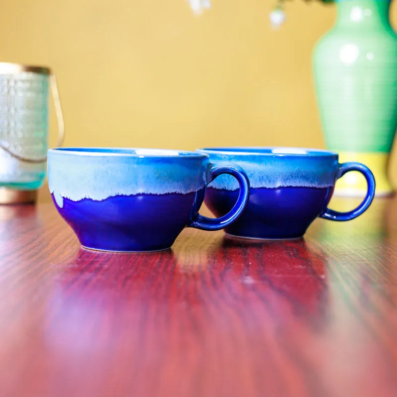 Cafe Ceramic Coffee Mug (400 mL Each) - Set of Two media 3
